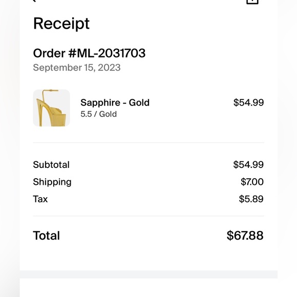 Brand New in box. Tried on one heel. Half a size too big. - Picture 5 of 5